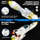 thumbnail image 2 of Space Rocket Ship Toys AuntyFey para niños con 2 astronautas de 3 a 7 años, 2 of 7