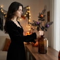 thumbnail image 7 of 22-Inch Halloween Pumpkin Twig Picks - Black Artificial Branches with Orange and Purple Pumpkins, Gothic Vase Filler and Table Floral Arrangement Decor, 7 of 7