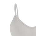thumbnail image 5 of WAGUTH Women's Ribbed Sports Bra V-Neck Adjustable Thin Strap Padded Yoga Bra for Low Impact Workout, 5 of 8