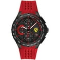 thumbnail image 1 of Ferrari 0830727 Men's Pista Chronograph Black Dial Red Strap Watch, 1 of 3