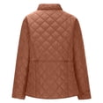 thumbnail image 4 of Lindreshi Womens Quilted Lightweight Jacket Oversize Puffer Coats Button Up Long Sleeve Casual Outerwear Fall Winter Jackets with Pockets, 4 of 9
