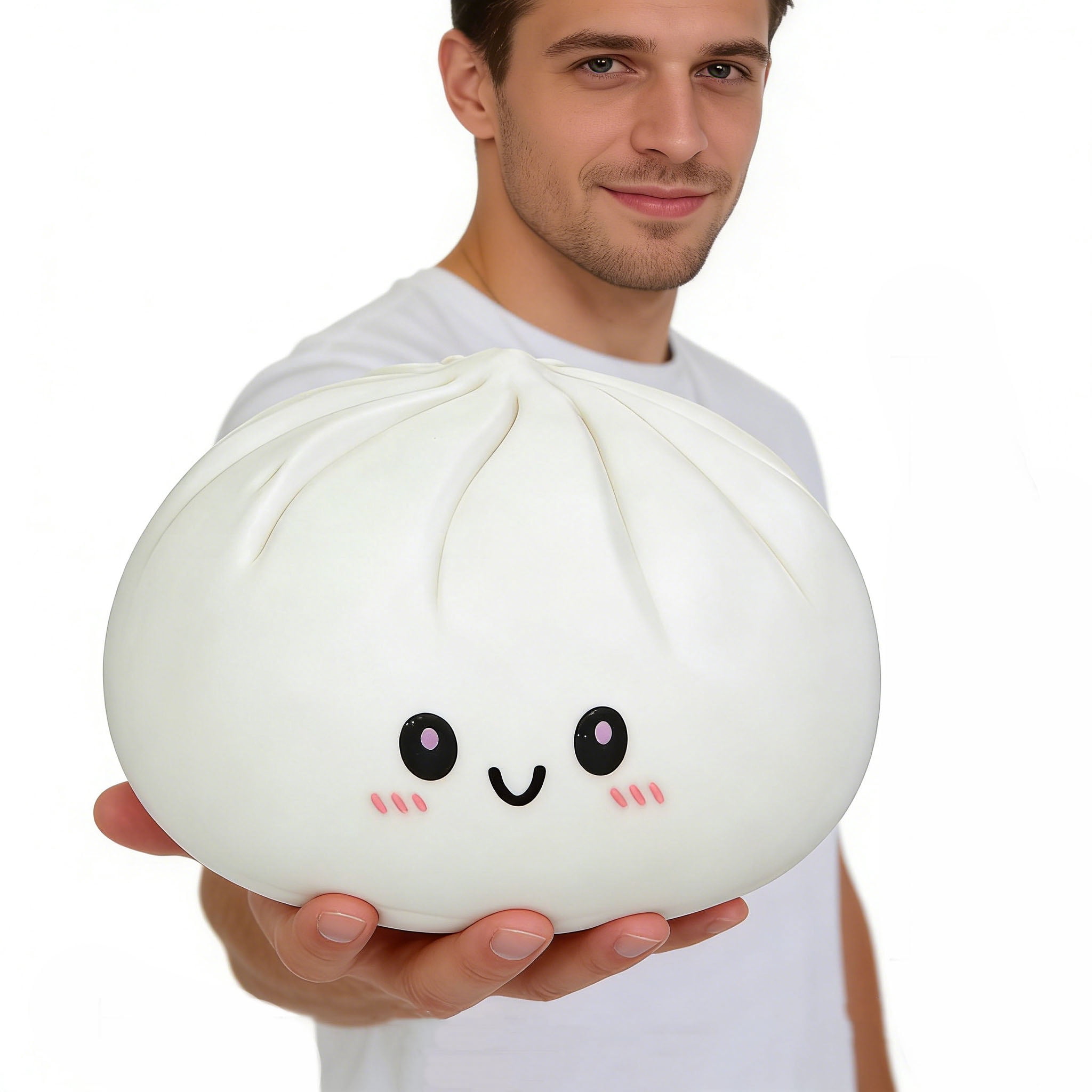 Giant Dumpling Squishies, Jumbo dumpling Squishies Cheese Stress Ball Soft Squeeze Decompression Dough Birthday Present for Kid Adults 10" Purple