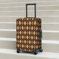 thumbnail image 6 of Pofeuu Argyle of brown Print Luggage Suitcase Cover Protector Luggage Washable Covers Aesthetic for 18/24/28/32 inch Luggage（No luggage included）-Large, 6 of 7