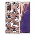 thumbnail image 1 of FINCIBO Soft TPU Clear Case Slim Protective Cover for Samsung Galaxy Note 20 6.7" 2020, French Bulldog Funny Playful Postures, 1 of 3