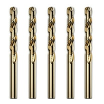 Yauxim Twist Drill Bit 5Pcs 2/3/4/5/6/7/8/9/10mm M42 Twist Drill Bit Set High Drill Bit for Stainless Steel Wood Metal Drilling