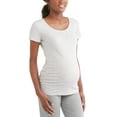 thumbnail image 3 of Oh! Mamma Maternity Women's Scoop Neck Tee, 2-Pack (Womens & Womens Plus), 3 of 7