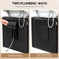 thumbnail image 5 of Ktaxon Shampoo Chair with White Shampoo Bowl Set, Modern Salon Hair Washing Station, 5 of 7