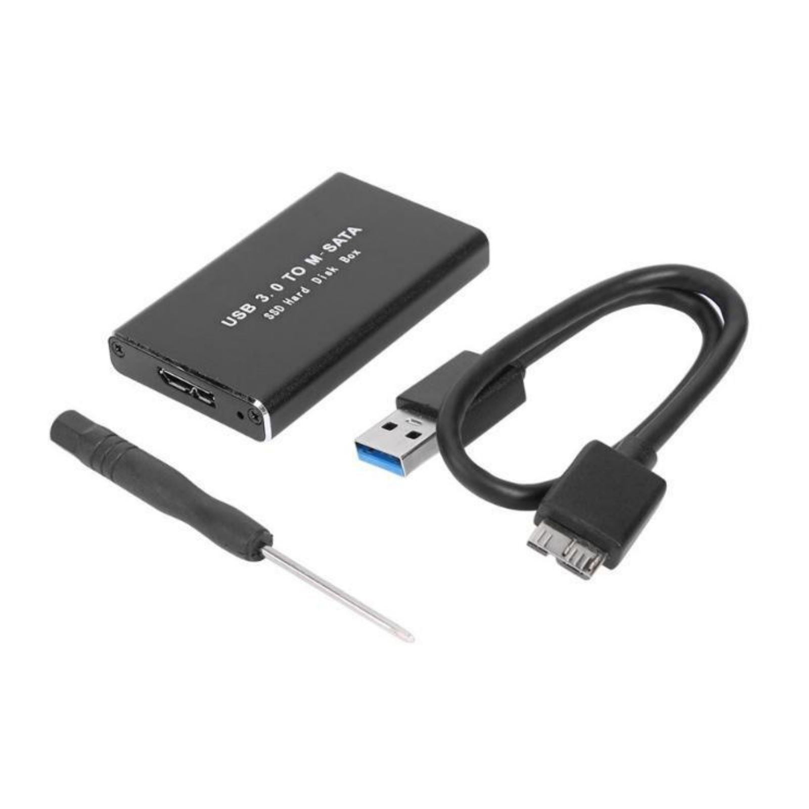 TAPDRA mSATA SSD External Enclosure USB 3.0 6Gbps Portable Aluminum Alloy Case for 30mm 30mm 30mm 50mm mSATA Drives