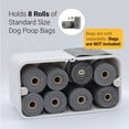 thumbnail image 4 of Dispensador de bolsas para excrementos de perro SVD.PET, montaje en pared, con capacidad para 8 rollos, 4 of 6