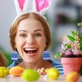thumbnail image 4 of Easter Theme Rabbit Egg Carrot Set Leather Earrings Jewelry, 4 of 9