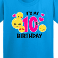 thumbnail image 4 of Inktastic Its My 10th Birthday with Smiling Emoticons Youth T-Shirt, 4 of 5