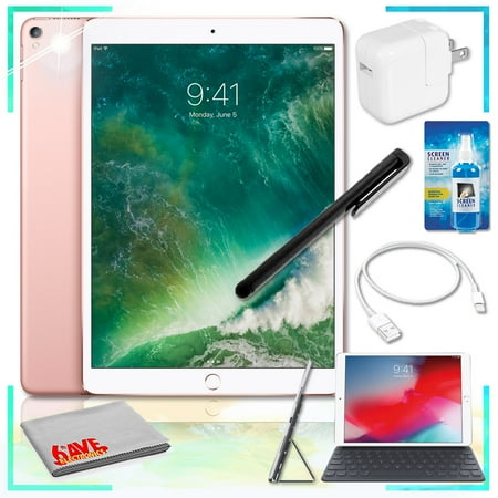 Ipod With Touch Screen Apple 10.5in iPad Pro 256GB (Rose Gold) with Touchscreen Stylus, Smart Keyboard and Screen Cleaner Keyboard Bundle ()