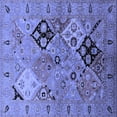 thumbnail image 1 of Ahgly Company Indoor Square Oriental Blue Industrial Area Rugs, 3' Square, 1 of 4