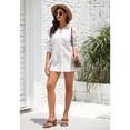 thumbnail image 2 of Women Beach Cover Shirt Button Up Shirt Summer Top Long Sleeved Bikini Swimsuit Top, 2 of 4