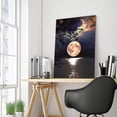 thumbnail image 5 of 30 X 40 Cm, Reflet De La Lune Diamond Painting Broderie Diamant Peinture Canevas 5d Tableau Enfant Adulte Strass Lot Puzzle Dessin Decoración Mur, 5 of 5