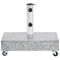 thumbnail image 5 of vidaXL Umbrella Base Black Granite, Stainless Steel Heavy Weight Endurance 17.7"x9.8"x3.1", 5 of 16