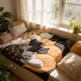thumbnail image 1 of Manta de franela polar | Manta suave y acogedora para dormir | Manta para sofá o sillón para todas las estaciones | Manta ligera y cálida para el hogar, la oficina y los viajes | 50 x 60 pulgadas, 1 of 5
