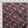 thumbnail image 3 of oneOone Cotton Silk Light Gray Fabric Floral Craft Projects Decor Fabric Printed By The Yard 42 Inch Wide, 3 of 5