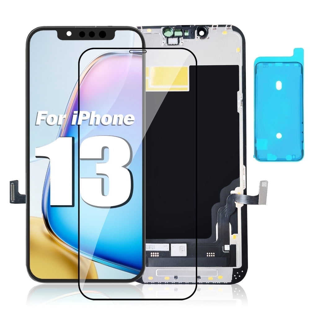 LRSE For iPhone 13 Screen Replacement, 3D Touch Incell LCD Display Digitizer, 6.1 inch (A2482, A2631, A2633, A2634, A2635) with Waterproof Adhesive-Single Screen