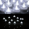 thumbnail image 5 of AGPtek 60 PCS LEDs Tea Light Battery Operated No filcker Flameless Votive Candles Steady LED Tealights For Xmas Wedding Party Decor, Cool White, 5 of 6