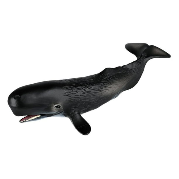 Figuras realistas de ballena oceánica, juguetes de tiburón, juego de rol, juego de 3 a 8 años Cachalote D