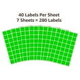 thumbnail image 6 of UOFFICE Square Adhesive Labels, 25mm x 25mm, Green, 6 of 10