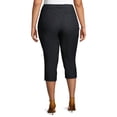 thumbnail image 2 of A3 Denim Women's Plus Size Constructed Waist Capris, 2 of 6