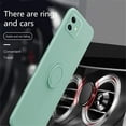 thumbnail image 2 of Kickstand Case Compatible with iPhone 12 Mini, Soft Silicone Protective Case Cover with 360°Rotatable Ring Holder (Green, iPhone 12 Mini), 2 of 14