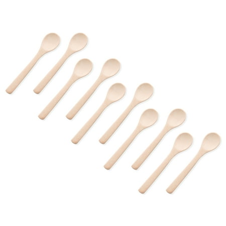 

30Pcs Small Wooden Spoons Utensils Children Dining Tools Bar Gadgets Cooking Condiments Seasoning Coffee Sugar type 7