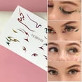 thumbnail image 2 of Pegatinas de maquillaje de ojos coloridas, delineador de ojos láser, cejas, pegatinas Led para la cara, calcomanías, decoración de tatuaje para fiesta y Festival, accesorio de maquillaje, 2 of 5