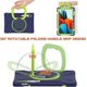 thumbnail image 3 of Estuche portátil con rotación 360 para Galaxy Tabs8/s7 Estuche de 11 "con soporte para S Pen Estuche resistente Soporte giratorio Correa de mano Correa de transporte para hombro Cubierta para ext, 3 of 5