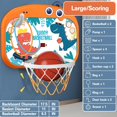 thumbnail image 2 of Indoor Mini Basketball Hoop for Toddlers Kids Boys Bedroom,Adjustable Height,Space-Saving,Christmas Birthday Gifts Toy for Boys,Toddler Toys(Large/Scoring), 2 of 6