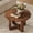 Light Brown, variant on LINSY HOME 31.5" Round Solid Wood Coffee Table, Farmhouse Flower Petal-Shaped Coffee Table, Natural Fir Wood Center Table for Living Room, Light Brown