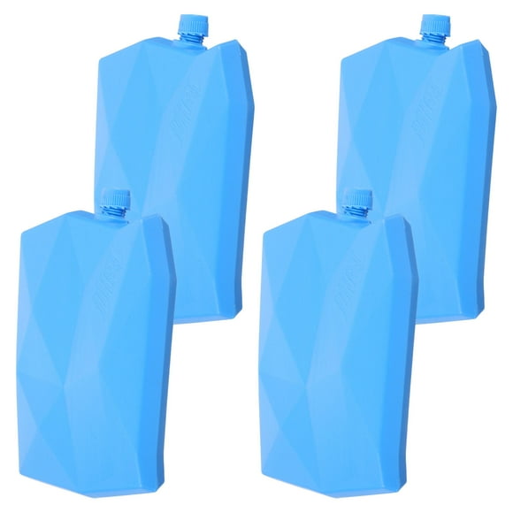 OULII 4Pcs Blue Reusable Ice Packs Portable Cooler Packs for Freezer and Lunch Box Use