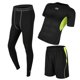 thumbnail image 4 of Chándal para hombre jinwen ropa de compresión para gimnasio traje deportivo para correr XXL verde, 4 of 8