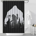thumbnail image 4 of Believe in Bigfoot Theme Shower Curtain, Washable Fabric Bath Curtain Bathroom Curtain Accessories Curtain for Bath Decor, 4 of 5