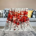 thumbnail image 2 of Creowell Hearts Pillow Love Print Throw Blanket for Bed Couch Car Kids Adults Gifts All Seasons 50x60in, 2 of 6