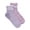 Purple, variant on MUK LUKS Women's Studio Inspire Cotton Mini Crew Socks, 2-Pack, Shoe Size 6-10