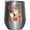 Silver, variant on Meowy Catmast, Cute Christmas Pun with Vintage Cats & Presents Art Merch Gift, Stainless Steel 12oz Wine Tumbler