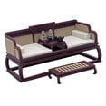 thumbnail image 3 of Cama china en miniatura, modelo de casa de muñecas, accesorios a escala 1/12, manualidades diminutas, muebles para casa de muñecas, juguete de, 3 of 8