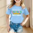 thumbnail image 2 of XEGLSBU Girls T-Shirts Size 10-12 Capybara Kids Short Sleeve Casual Shirt with Cartoon Print for Boys and Girls Comfortable Daily Wear Top Sky Blue Size 6-7 Years, 2 of 4