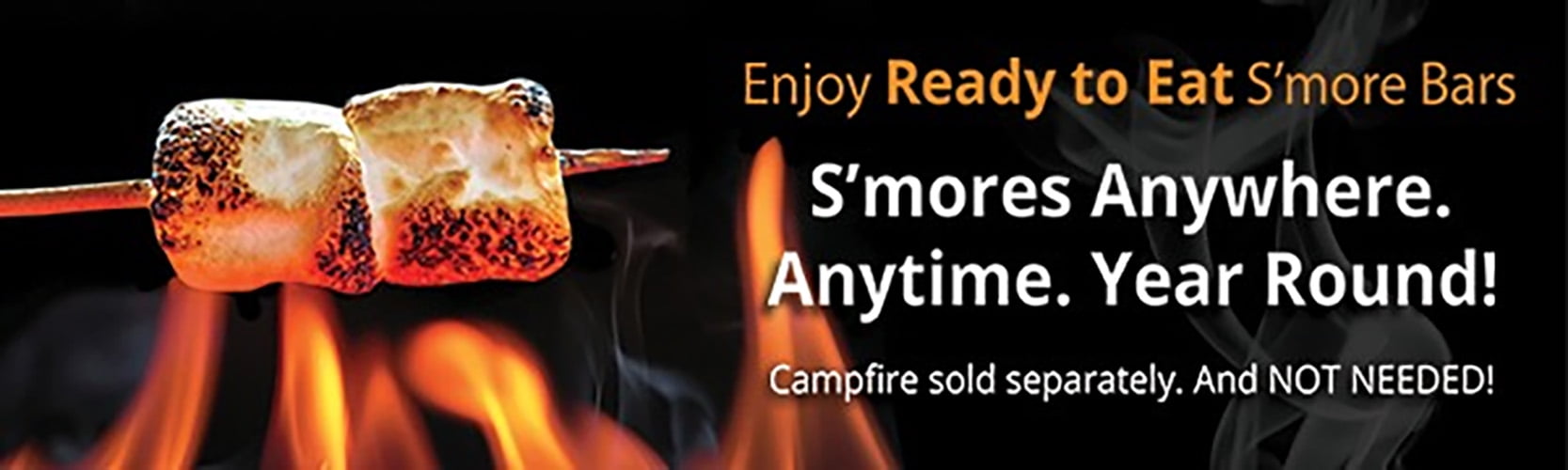 Fyre S'mores Ready to Eat Authentic Campfire Chocolate Marshmallow Smores, 5.1 oz, 6 Count Bag