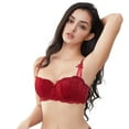 thumbnail image 2 of Varsbaby Lace Bra Half Cup Push Up UnderwearThin Cotton Women Bras, 2 of 5