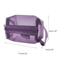 thumbnail image 2 of Unique Bargains 1Pc Lightweight Square Mesh Makeup Bag for Travel Nylon Purple, 2 of 6