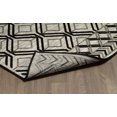 thumbnail image 2 of 5' x 7' Modern Contemporary Polypropylene Trellis Black Grey Rug, 2 of 4
