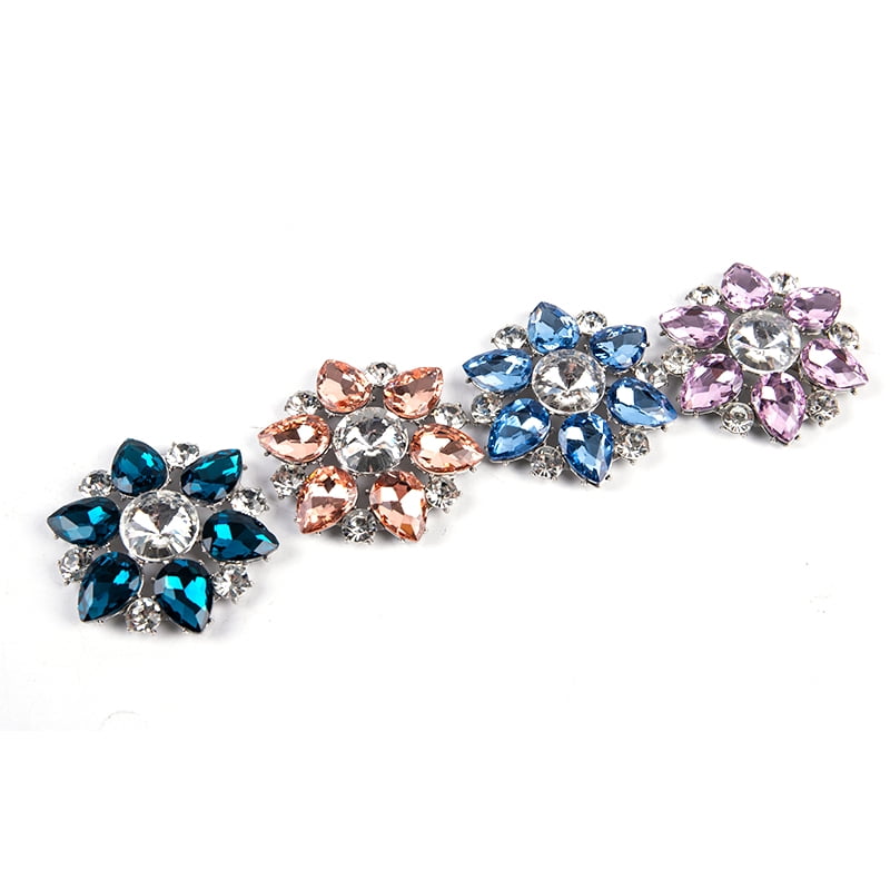 Hatiss 1Pc Crystal Rhinestones Shoe Clips Women Bridal Prom Shoes