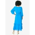 thumbnail image 2 of Roaman's Women's Plus Size Hi-Low Ruffle Dress, 2 of 3