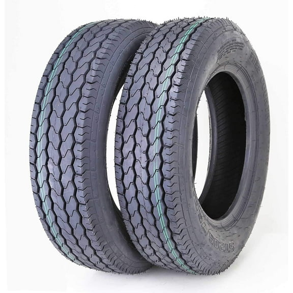 Free Country ST 205/75D15 6 Ply Trailer Tires- 11021, Set of 2