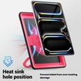 thumbnail image 3 of Shockproof Case for Apple iPad Pro 11 Inch 2024, Rugged Hybrid Protective Cover with Pencil Holder & Shoulder Strap Kids Friendly Rotating Kickstand Case for iPad Pro 11" 2024 M4,Rose, 3 of 9