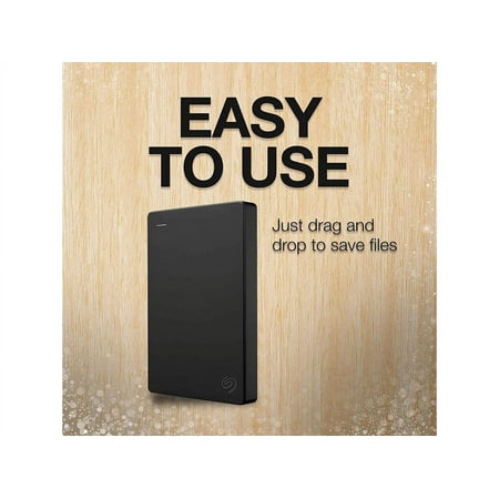 Seagate - 2TB External USB 3.0 Portable Hard Drive with Rescue Data Recovery Services - Black